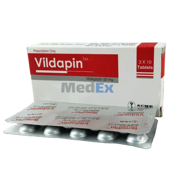 Vildapin 50 mg Packaging