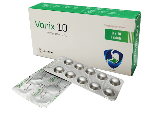 Vonix 10 mg Packaging