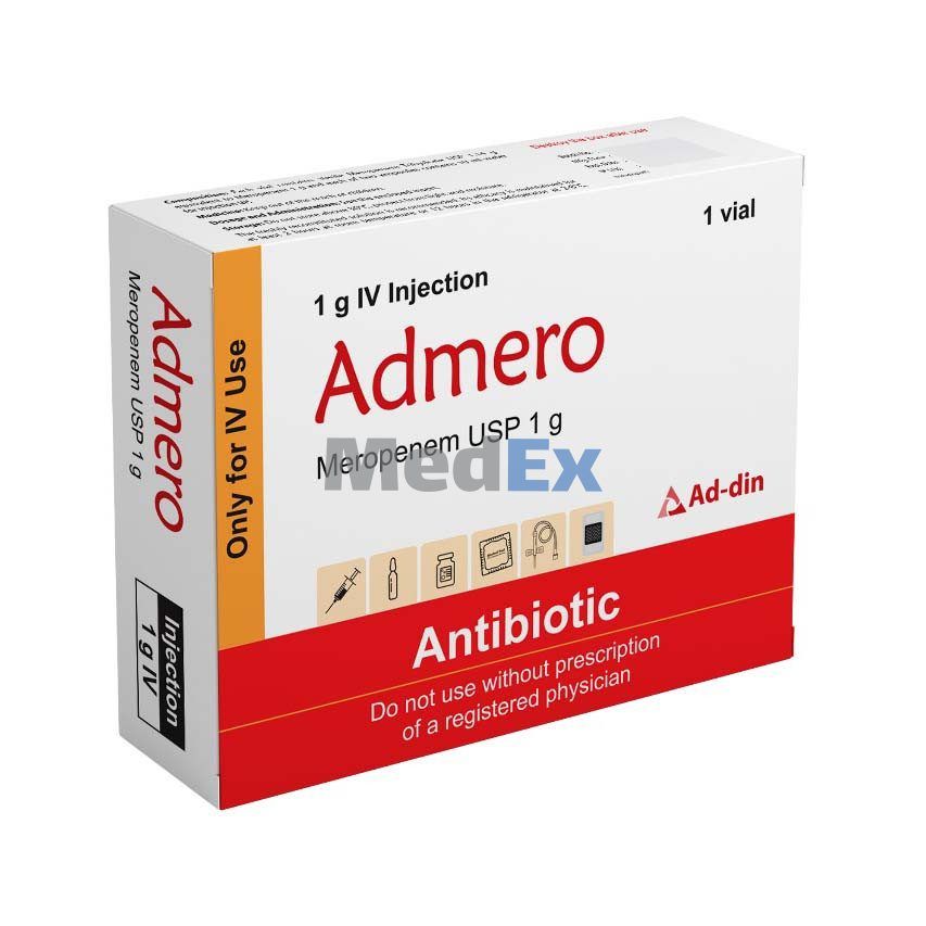 Admero 1 gm/vial Packaging
