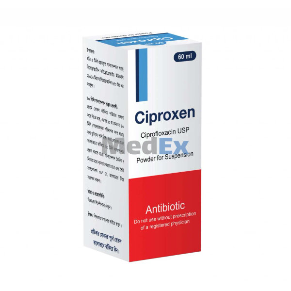 Ciproxen 250 mg/5 ml Packaging