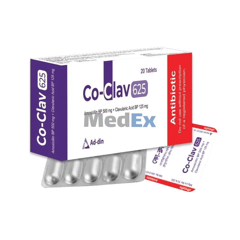 Co-Clav 500 mg+125 mg Packaging