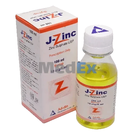 J-Zinc 10 mg/5 ml Packaging