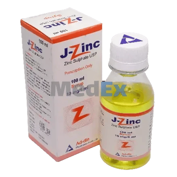 J-Zinc 10 mg/5 ml Packaging