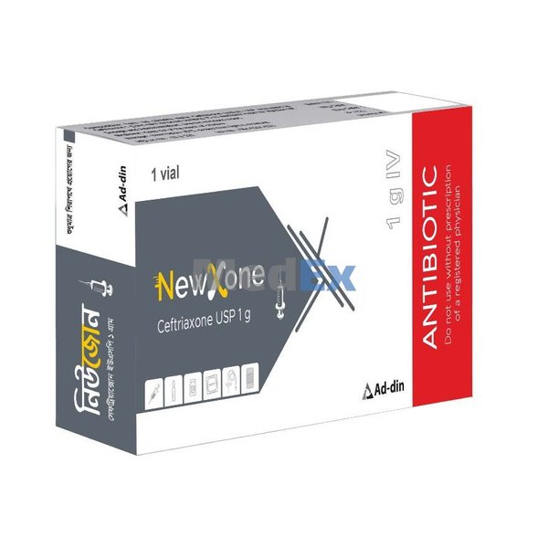 Newxone 1 gm/vial Packaging