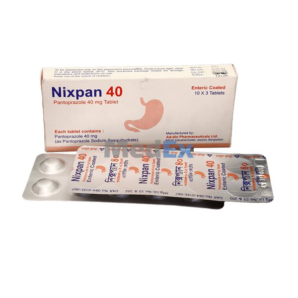 Nixpan 40 mg Packaging