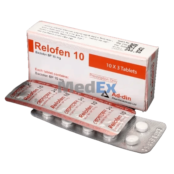 Relofen 10 mg Packaging