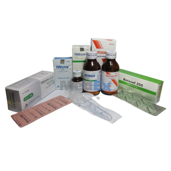 Betasef 125 mg/5 ml Packaging