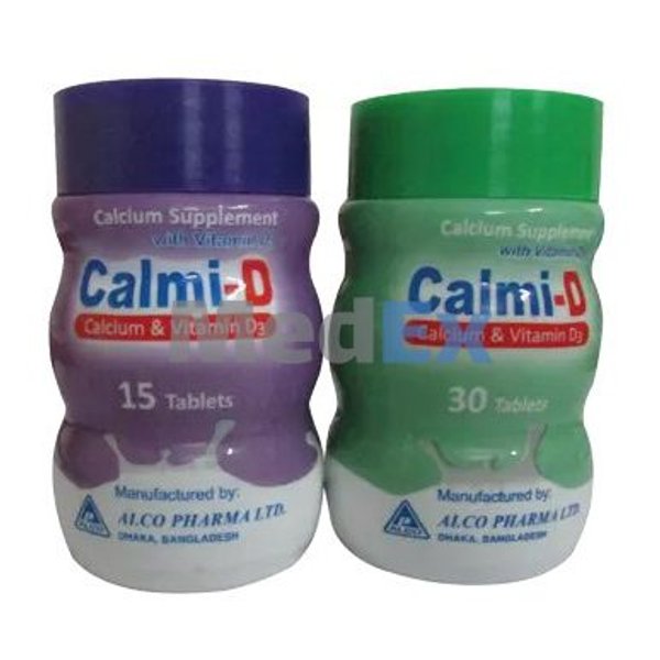 Calmi-D 500 mg+200 IU Packaging