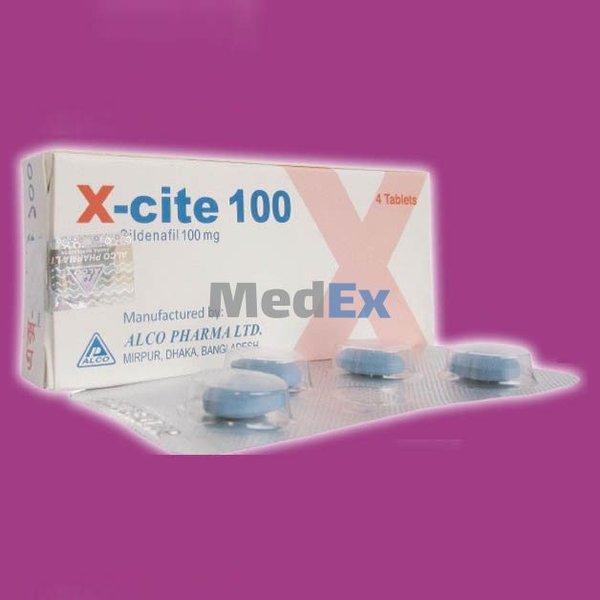 X-Cite 100 mg Packaging