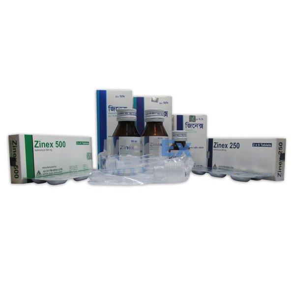 Zinex 200 mg/5 ml Packaging