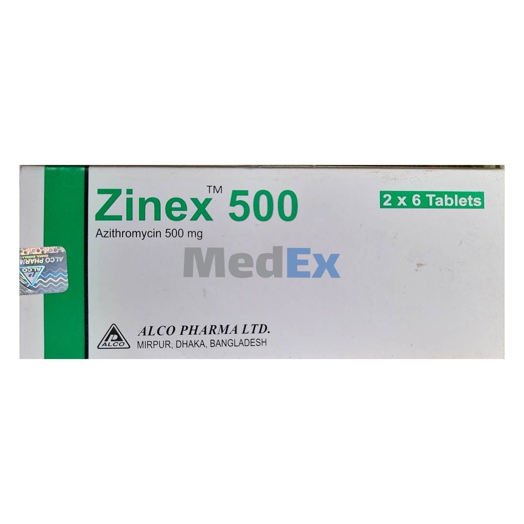 Zinex 500 mg Packaging