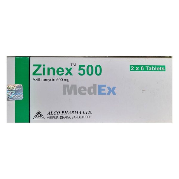 Zinex 500 mg Packaging