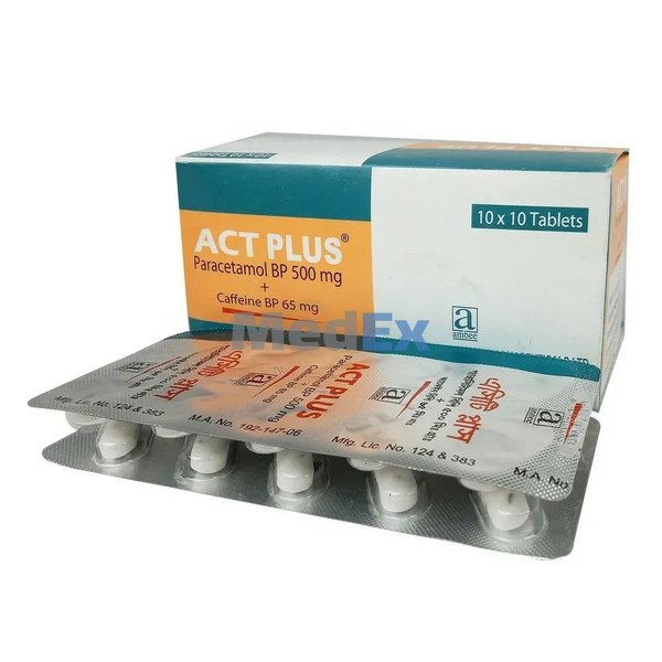 Act Plus 500 mg+65 mg Packaging