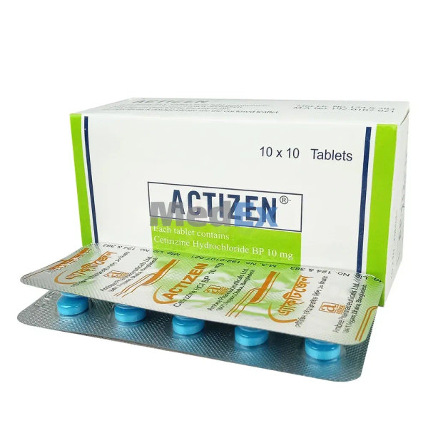 Actizen 10 mg Packaging