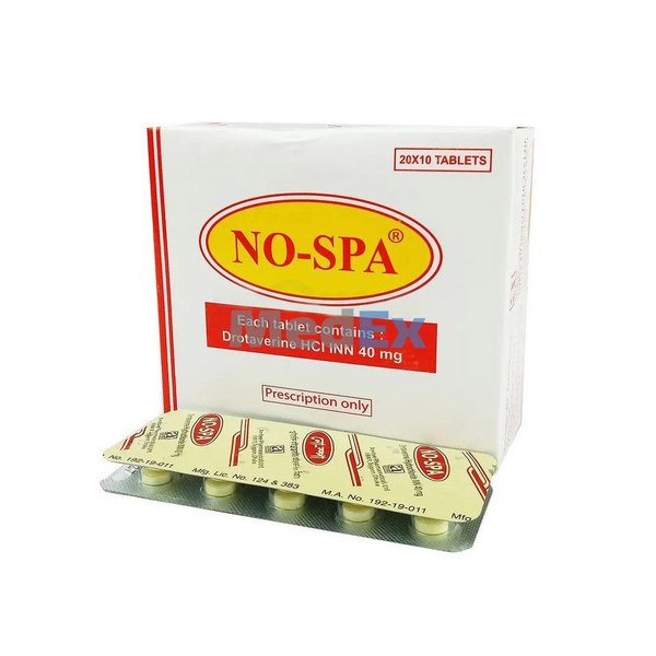 No-Spa 40 mg Packaging