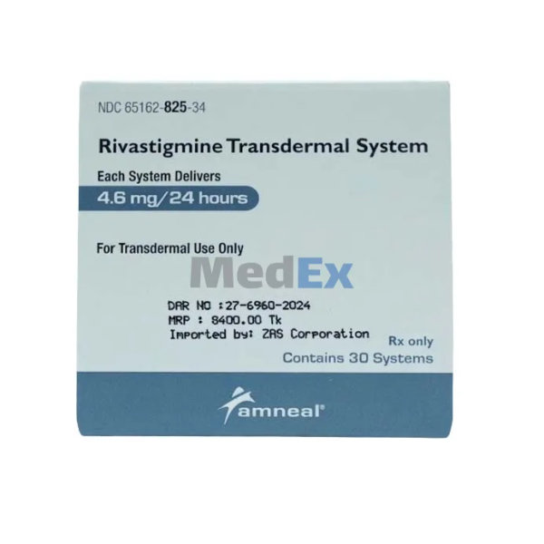 Rivastigmine Amneal 4.6 mg/24 hr Packaging