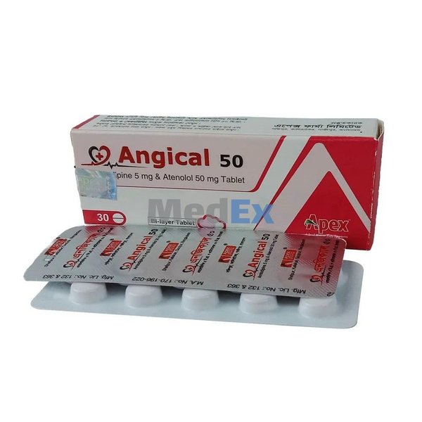 Angical 5 mg+50 mg Packaging