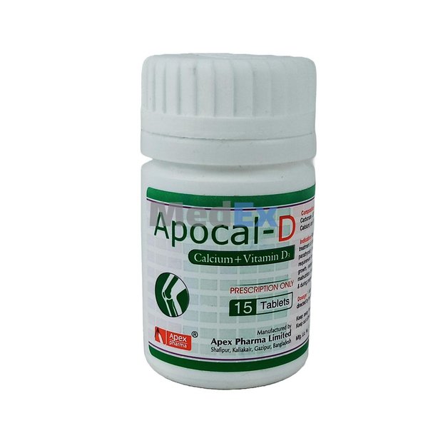 Apocal-D 500 mg+200 IU Packaging