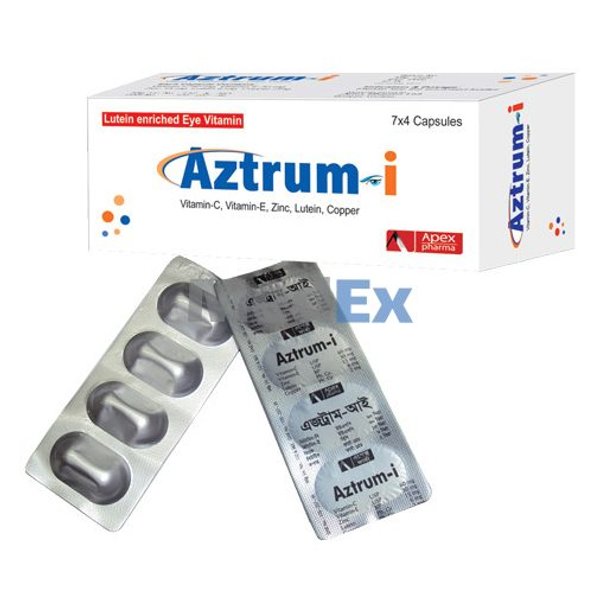 Aztrum-I 60 mg+30 mg+6 mg+2 mg+15 mg Packaging