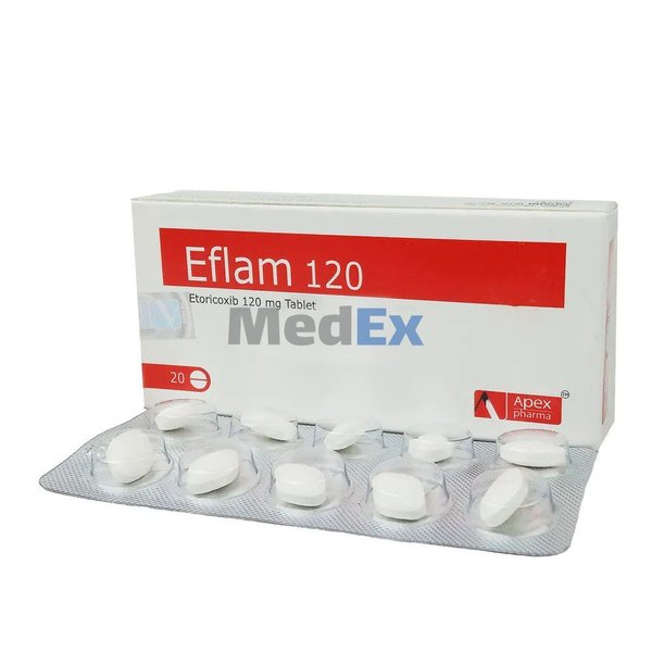 Eflam 120 mg Packaging