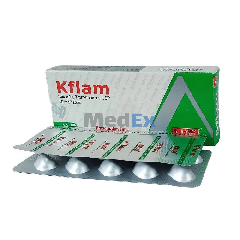 Kflam 10 mg Packaging