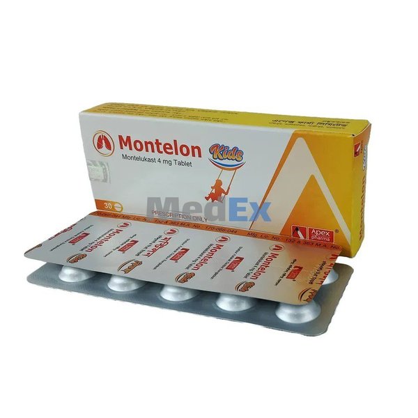 Montelon Kidz 4 mg Packaging