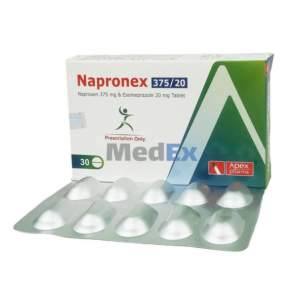 Napronex 375 mg+20 mg Packaging