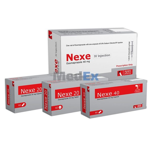 Nexe 20 mg Packaging
