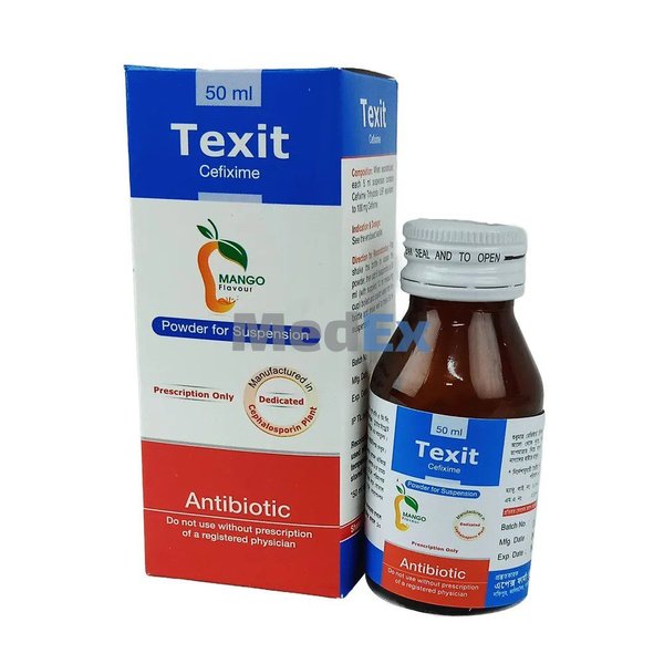 Texit 100 mg/5 ml Packaging