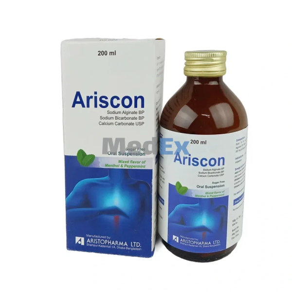 Ariscon (500 mg+267 mg+160 mg)/10 ml Packaging
