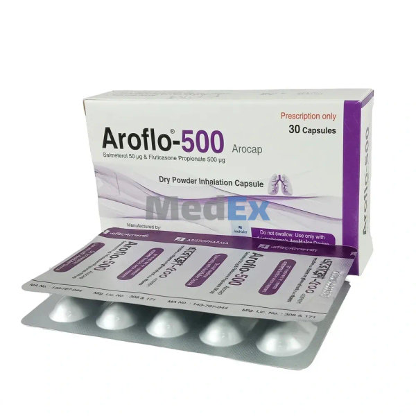 Aroflo 50 mcg+500 mcg Packaging