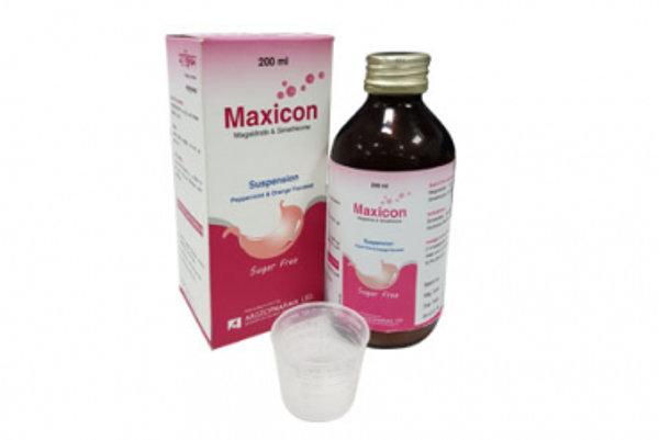 Maxicon (480 mg+20 mg)/5 ml Packaging