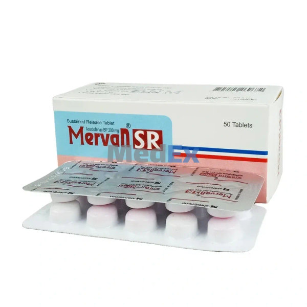 Mervan SR 200 mg Packaging