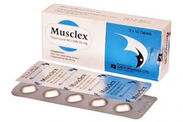 Musclex 50 mg Packaging