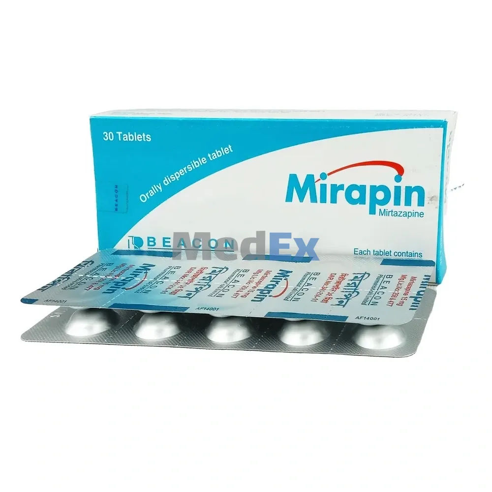 Mirapin 15 mg Packaging