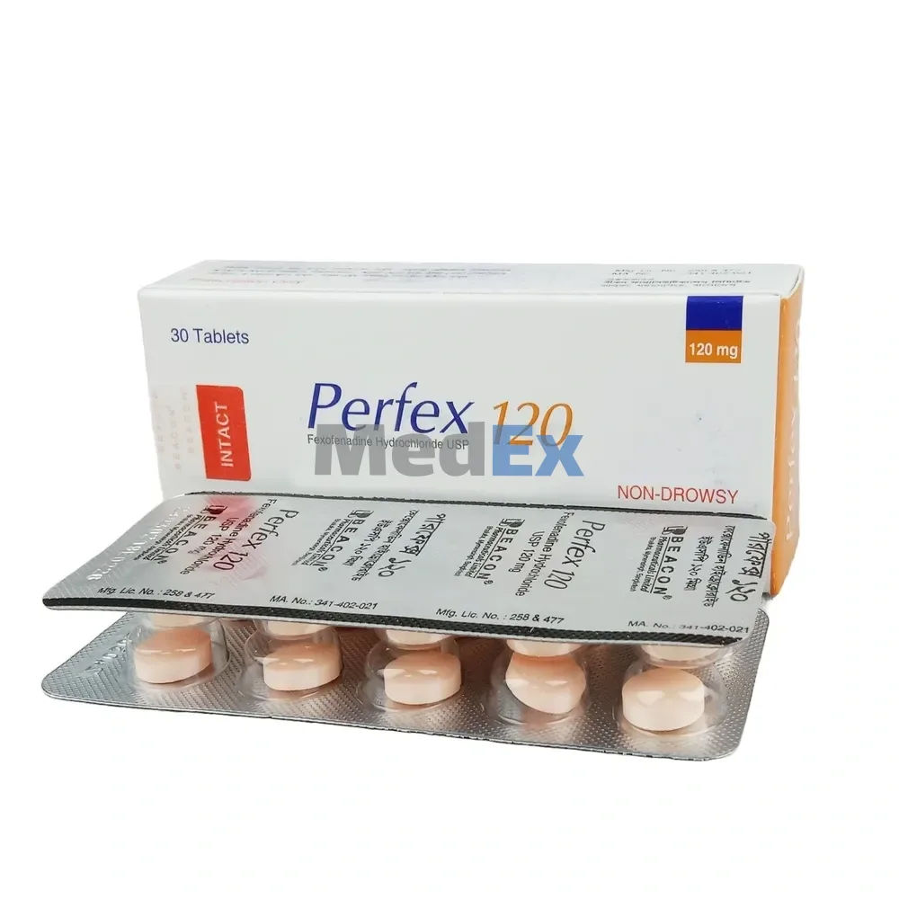 Perfex 120 mg Packaging