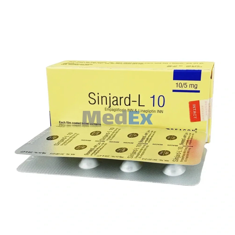 Sinjard-L 10 mg+5 mg Packaging