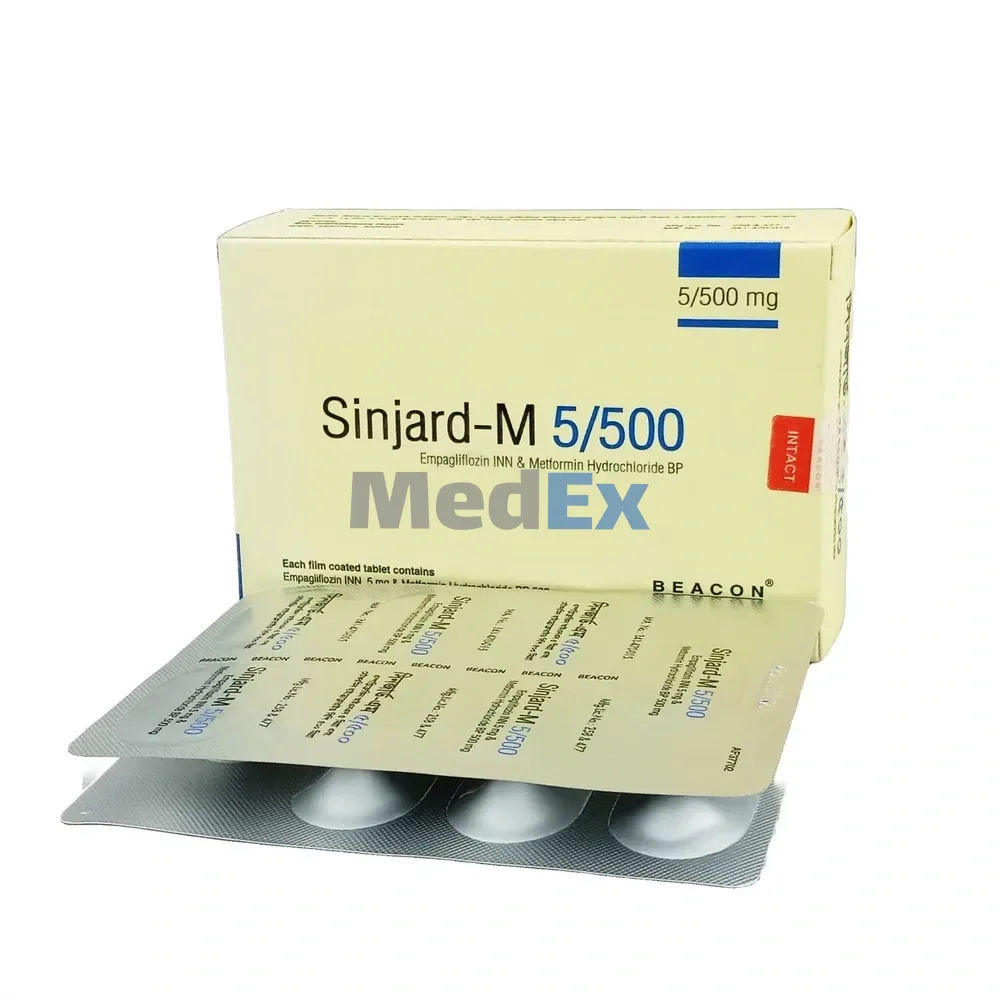 Sinjard-M 5 mg+500 mg Packaging