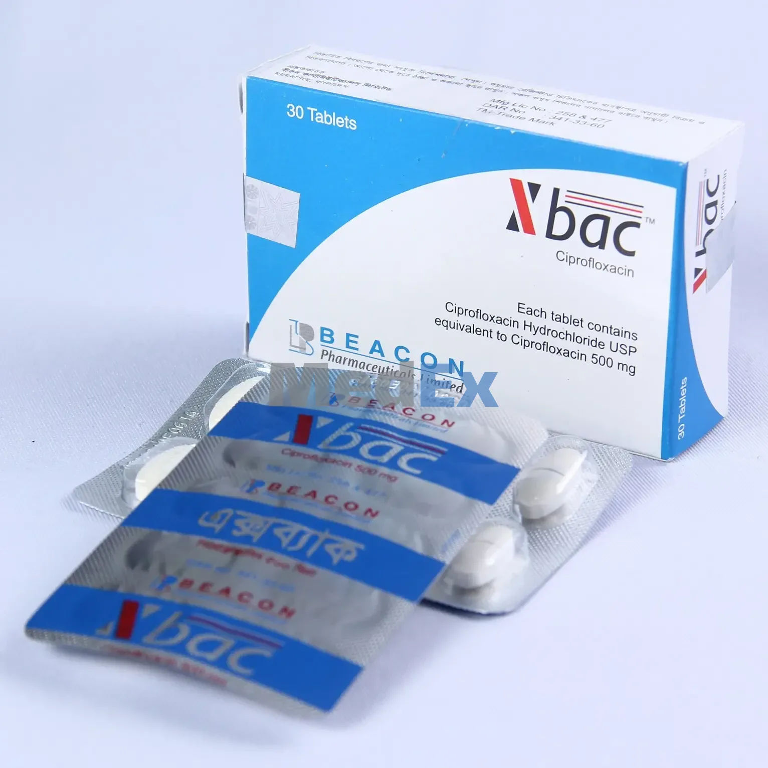 Xbac 500 mg Packaging