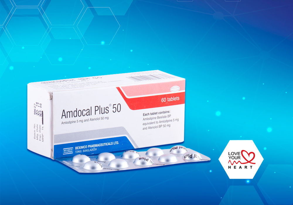 Amdocal Plus 5 mg+25 mg Packaging