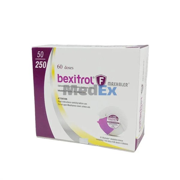 Bexitrol F 50 mcg+250 mcg Packaging