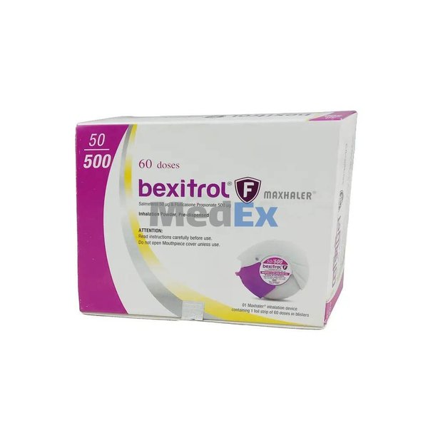 Bexitrol F 50 mcg+500 mcg Packaging