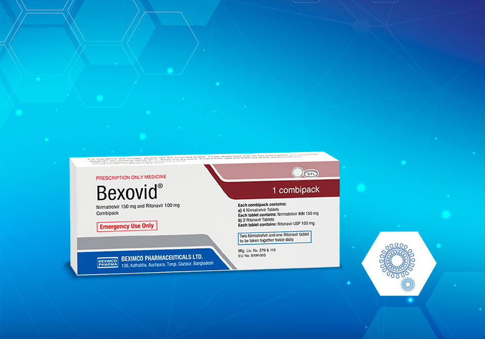 Bexovid 150 mg+100 mg Packaging