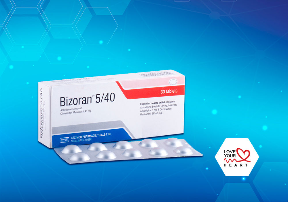 Bizoran 5 mg+20 mg Packaging