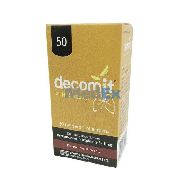 Decomit 50 mcg/puff Packaging