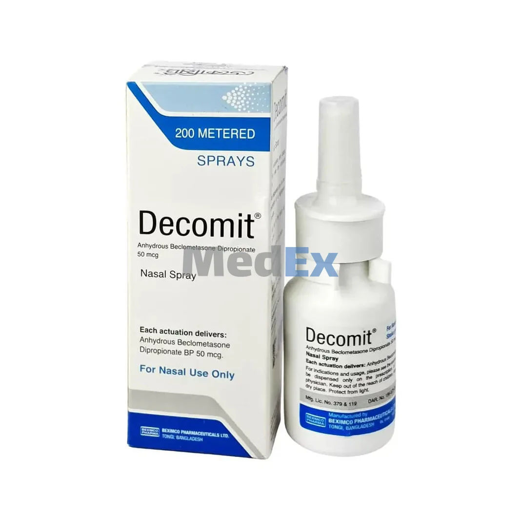 Decomit 50 mcg/spray Packaging