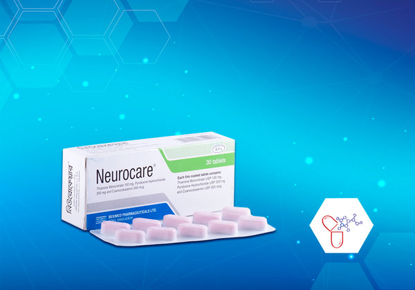 Neurocare 100 mg+200 mg+200 mcg Packaging