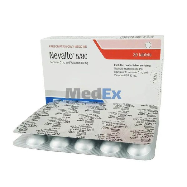 Nevalto 5 mg+80 mg Packaging