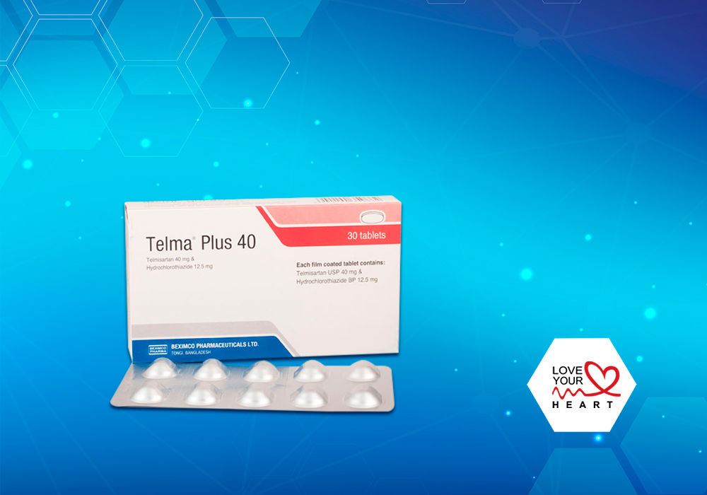 Telma Plus 40 mg+12.5 mg Packaging