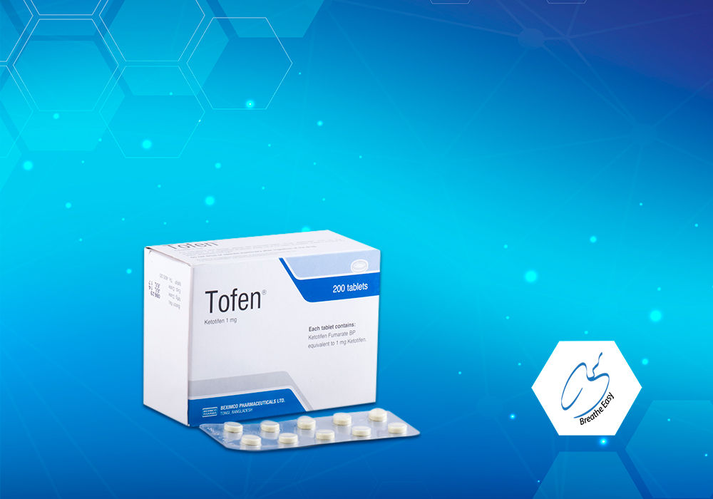 Tofen 1 mg Packaging
